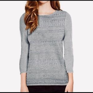 Woman  gray buffalo david bitton sweater